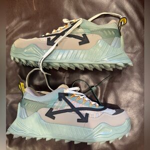 OFF-WHITE Odsy-1000 Mint Black Sneakers - Size US13 EU47 - Like New!